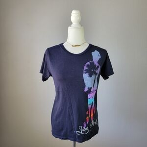 JASON MRAZ // navy graphic summer 2009 concert tour short sleeved tee sh…